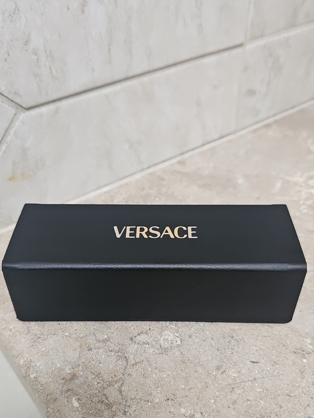 Versace Black and Gold Eyewear Case
